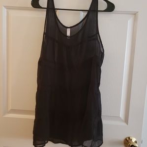 Sheer black tanktop